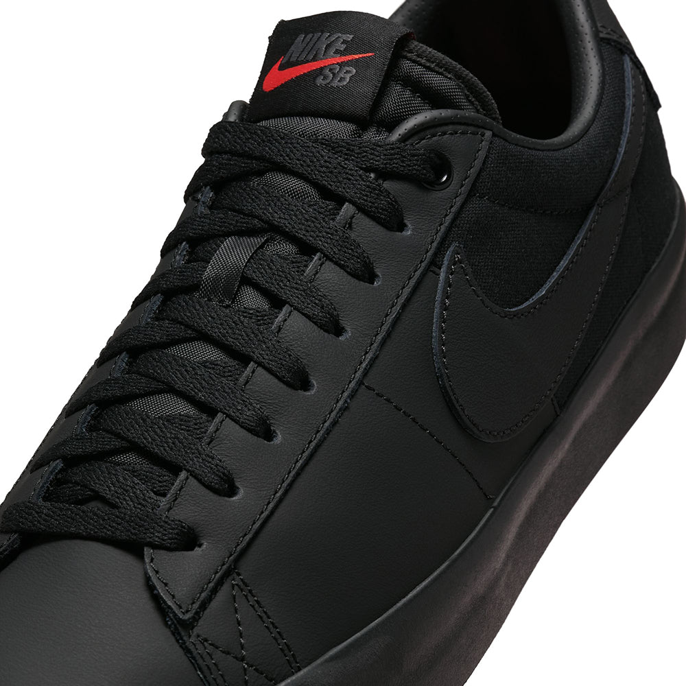 Nike SB Orange Label Zoom Blazer Low Pro GT ISO Shoes Black/Black-Black-Black