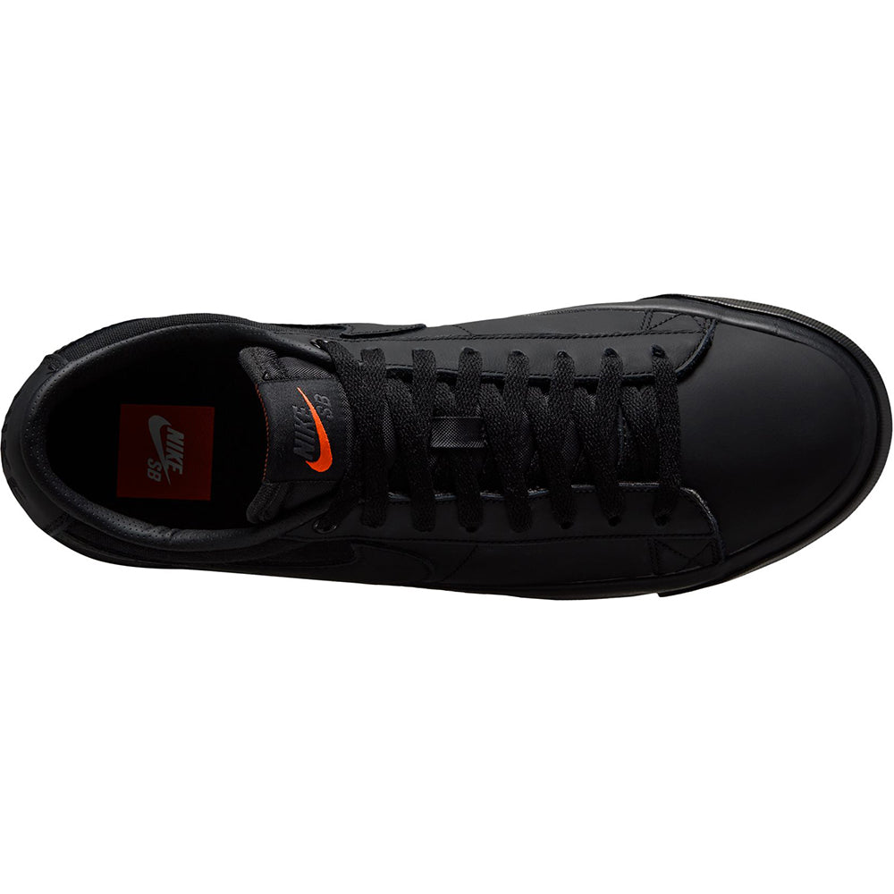 Nike SB Orange Label Zoom Blazer Low Pro GT ISO Shoes Black/Black-Black-Black