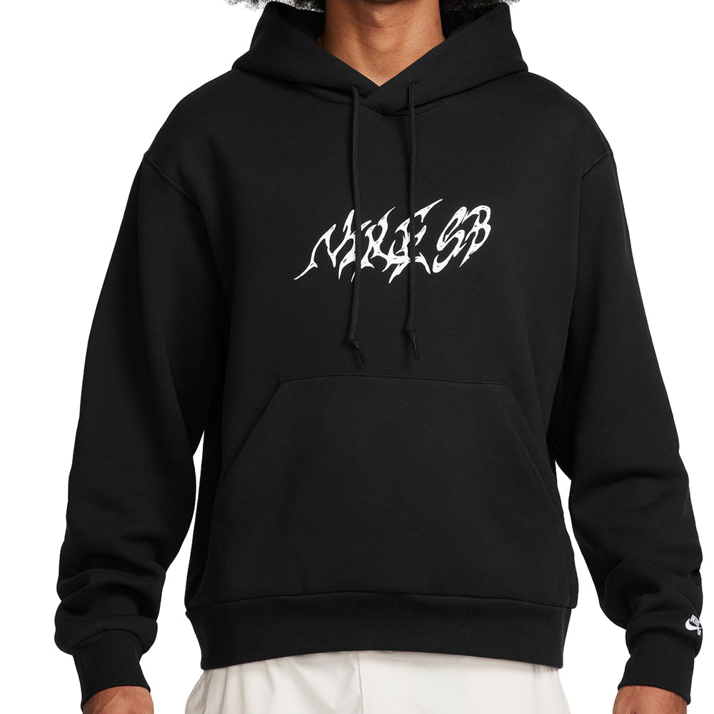 Nike SB Stallion Fleece Pullover Hoodie Black/White