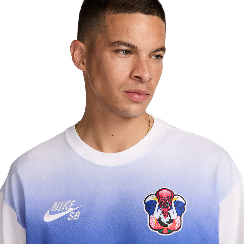 Nike SB USA Long-Sleeve Skate T Shirt White