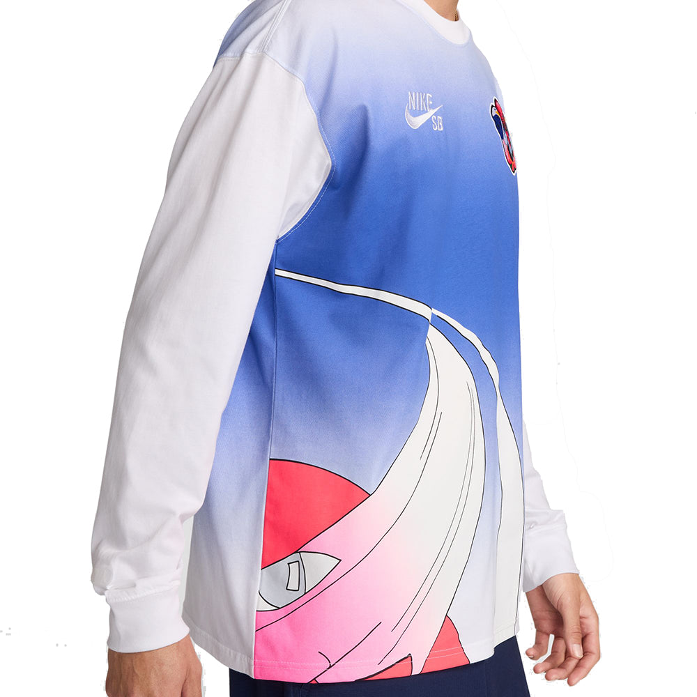 Nike SB USA Long-Sleeve Skate T Shirt White