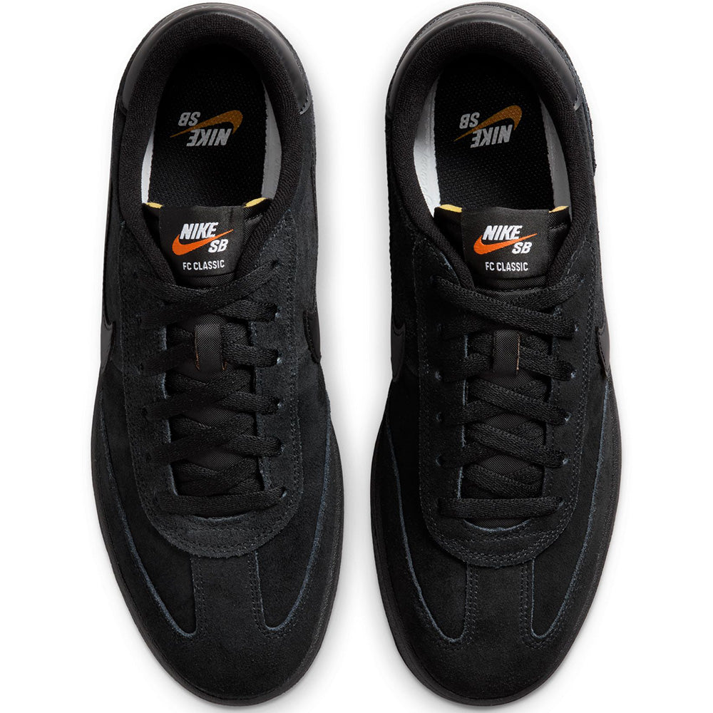 Nike SB FC Classic Shoes Black/Black-Black-Vivid Orange