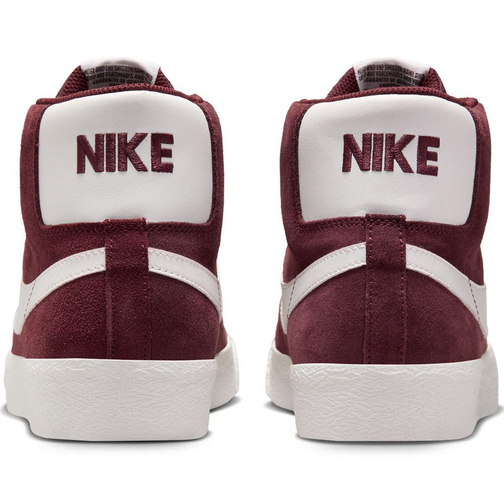 Nike SB Zoom Blazer Mid Shoes Burgundy Crush/Summit White