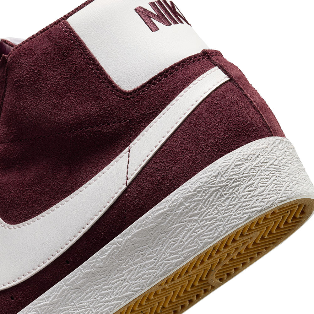 Nike SB Zoom Blazer Mid Shoes Burgundy Crush/Summit White