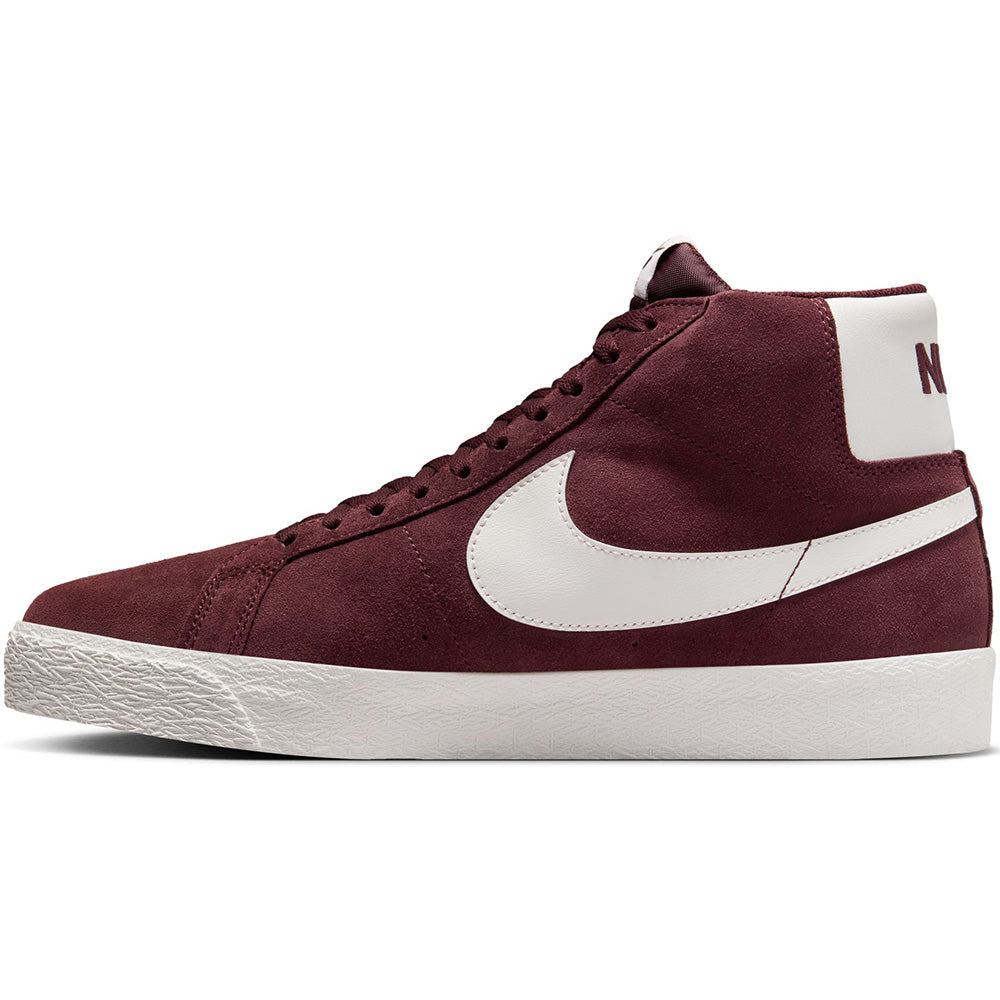 Nike SB Zoom Blazer Mid Shoes Burgundy Crush/Summit White