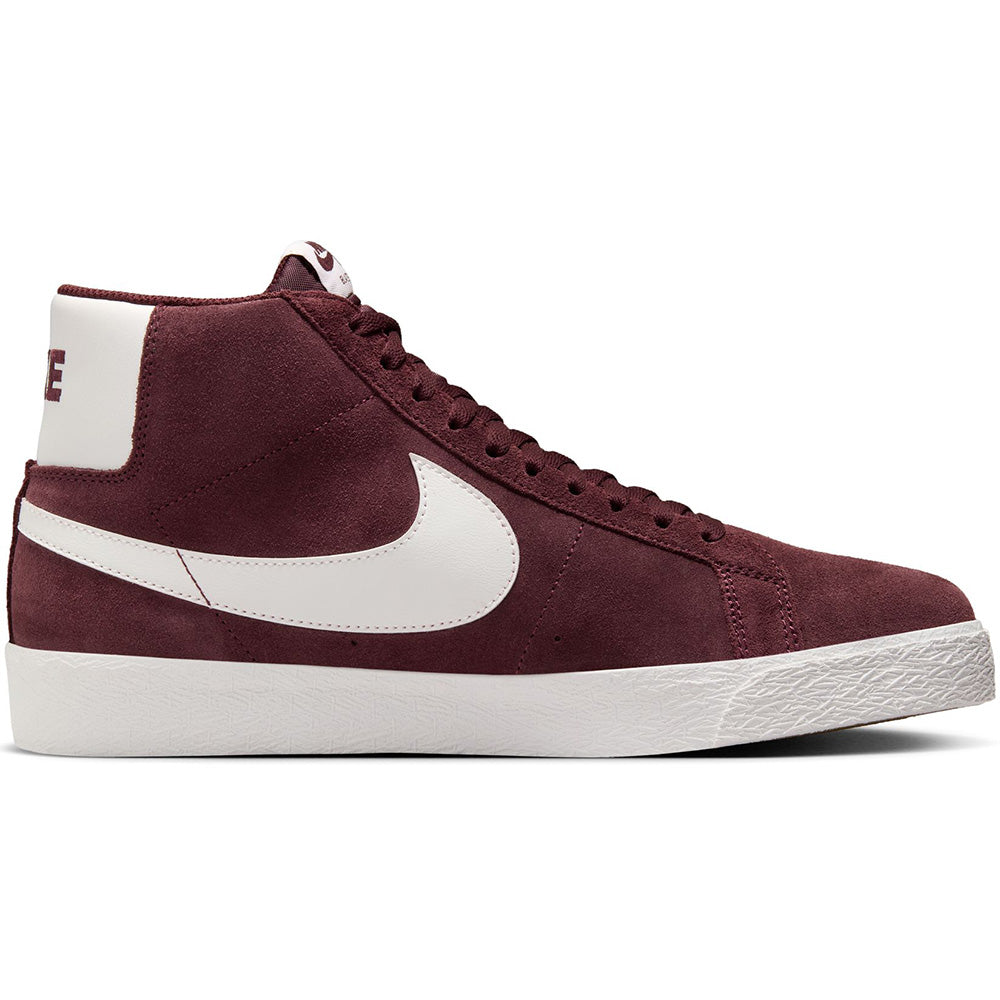 Nike SB Zoom Blazer Mid Shoes Burgundy Crush/Summit White