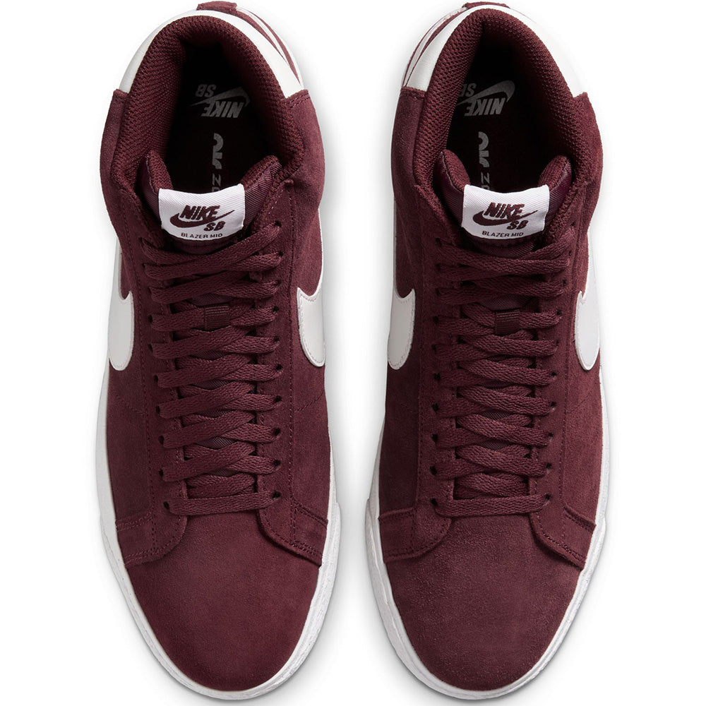 Nike SB Zoom Blazer Mid Shoes Burgundy Crush/Summit White