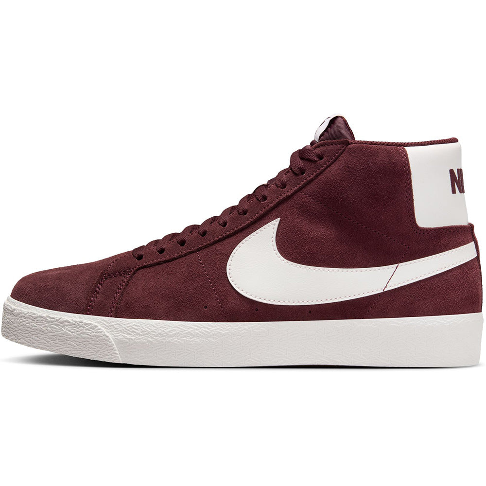 Nike SB Zoom Blazer Mid Shoes Burgundy Crush/Summit White