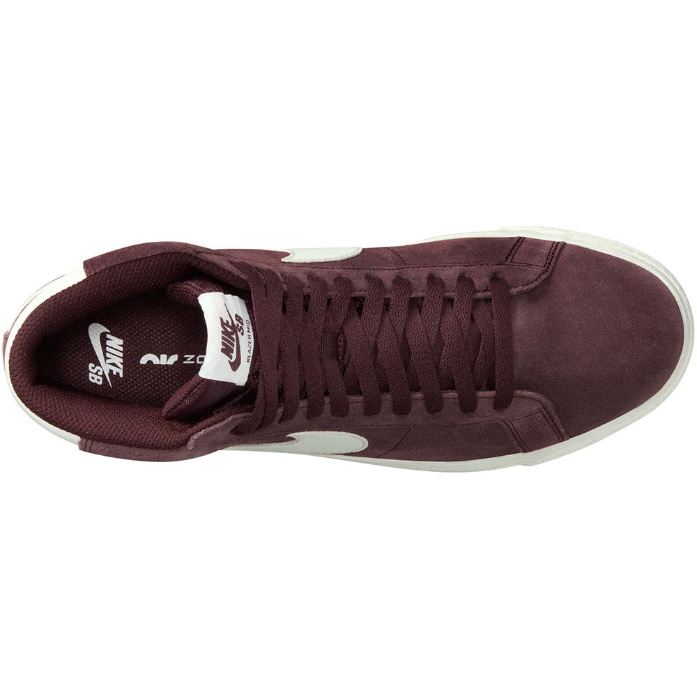 Nike SB Zoom Blazer Mid Shoes Burgundy Crush/Summit White