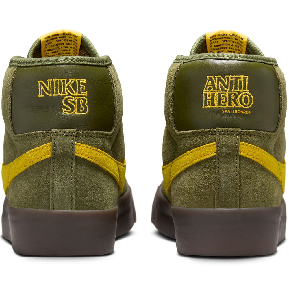 Nike SB x Antihero Zoom Blazer Mid Shoes Rough Green/Amarillo-Rough Green