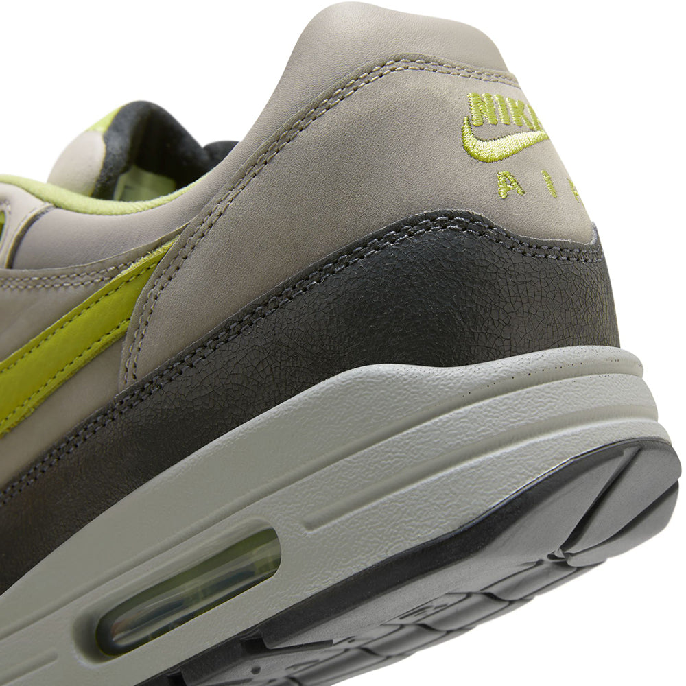 Nike x HUF Air Max 1 Shoes Anthracite/Pear-Medium Grey-Flat Pewter