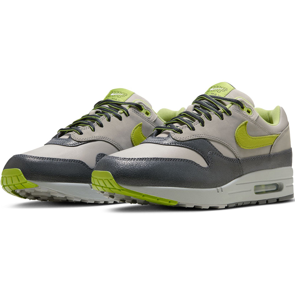 Nike x HUF Air Max 1 Shoes Anthracite/Pear-Medium Grey-Flat Pewter