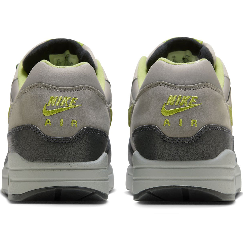 Nike x HUF Air Max 1 Shoes Anthracite/Pear-Medium Grey-Flat Pewter