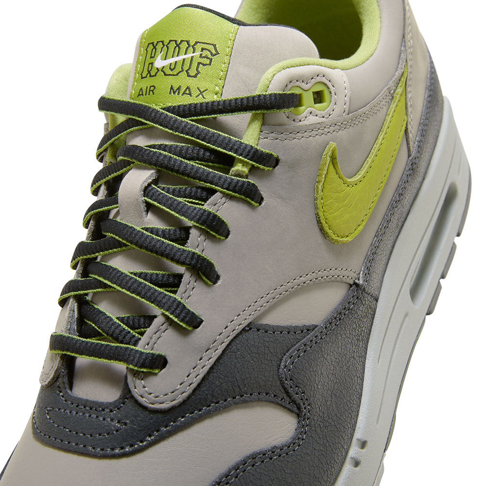 Nike x HUF Air Max 1 Shoes Anthracite/Pear-Medium Grey-Flat Pewter