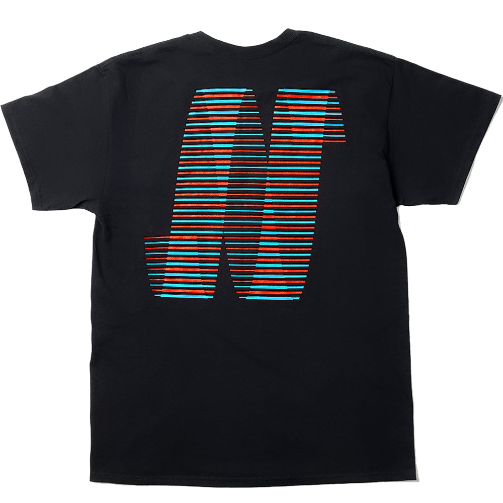 North N Logo T Shirt Black/Blue/Red