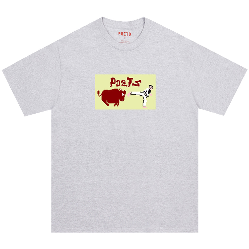 Poets Karate Champ Tee Heather Grey