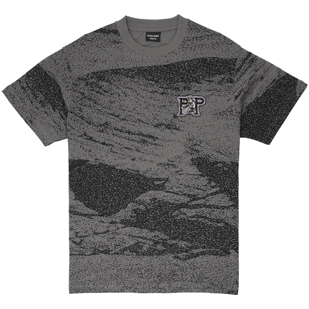 Pass~Port Cave~in Tee Charcoal