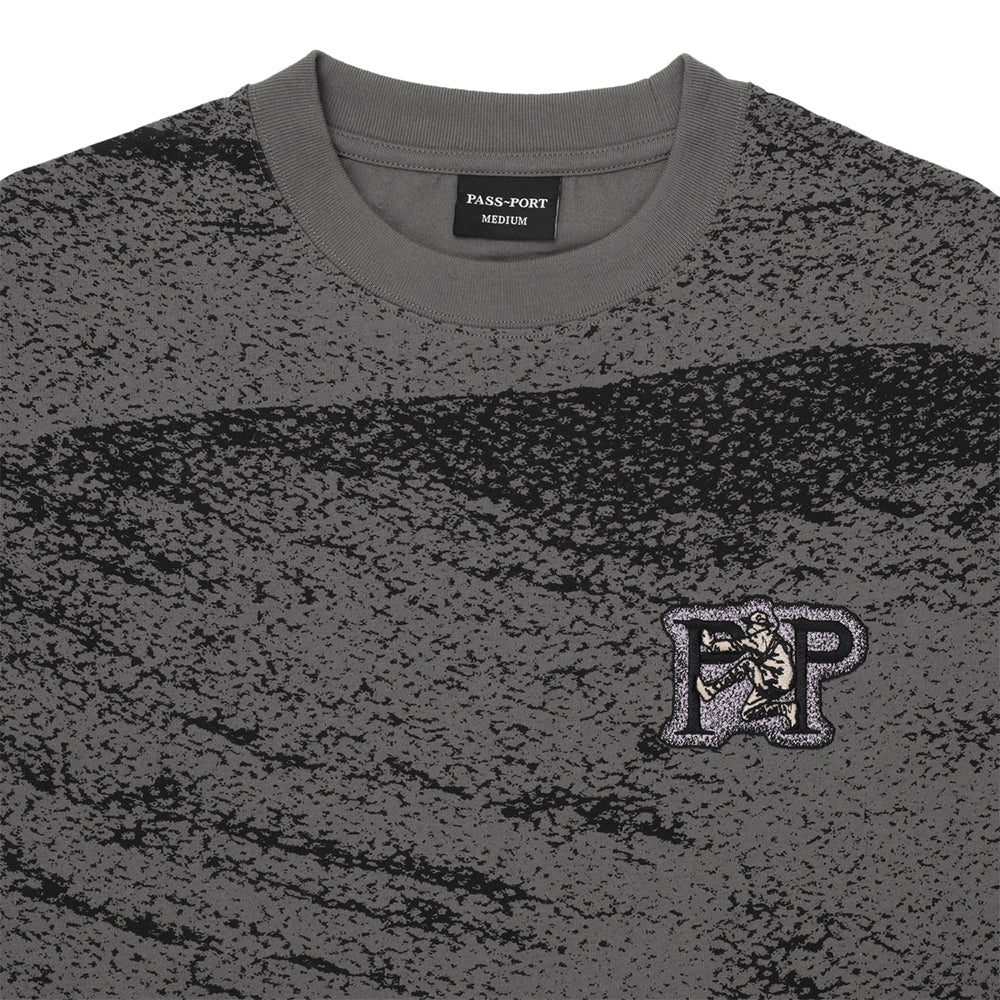 Pass~Port Cave~in Tee Charcoal