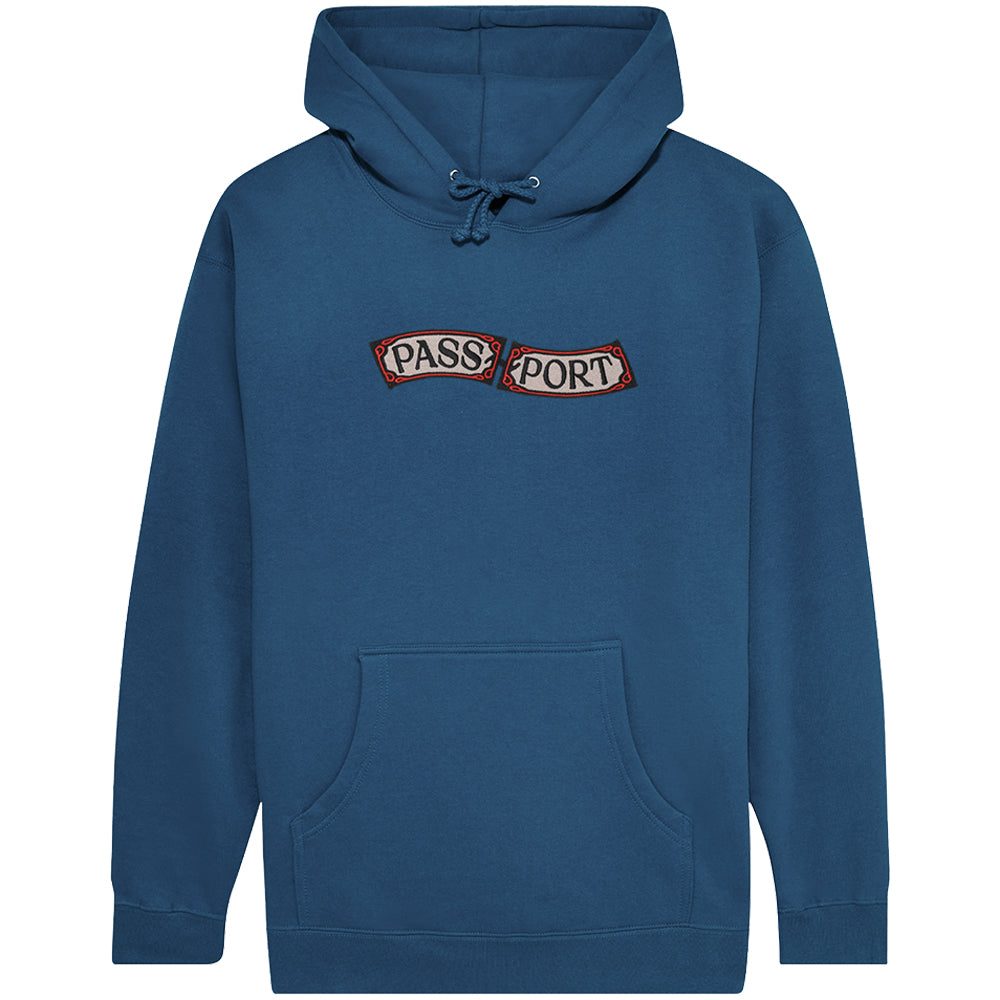 Pass~Port Red Flag Hoodie Harbour Blue