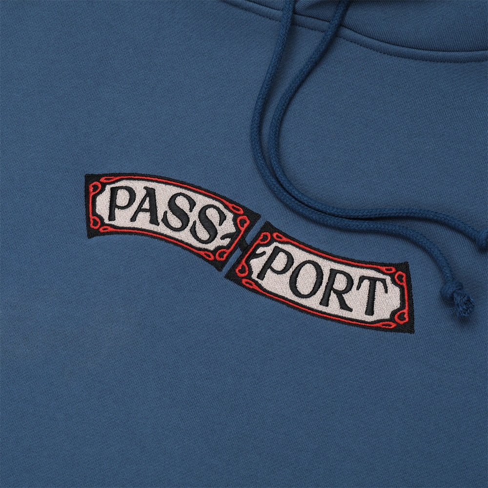 Pass~Port Red Flag Hoodie Harbour Blue