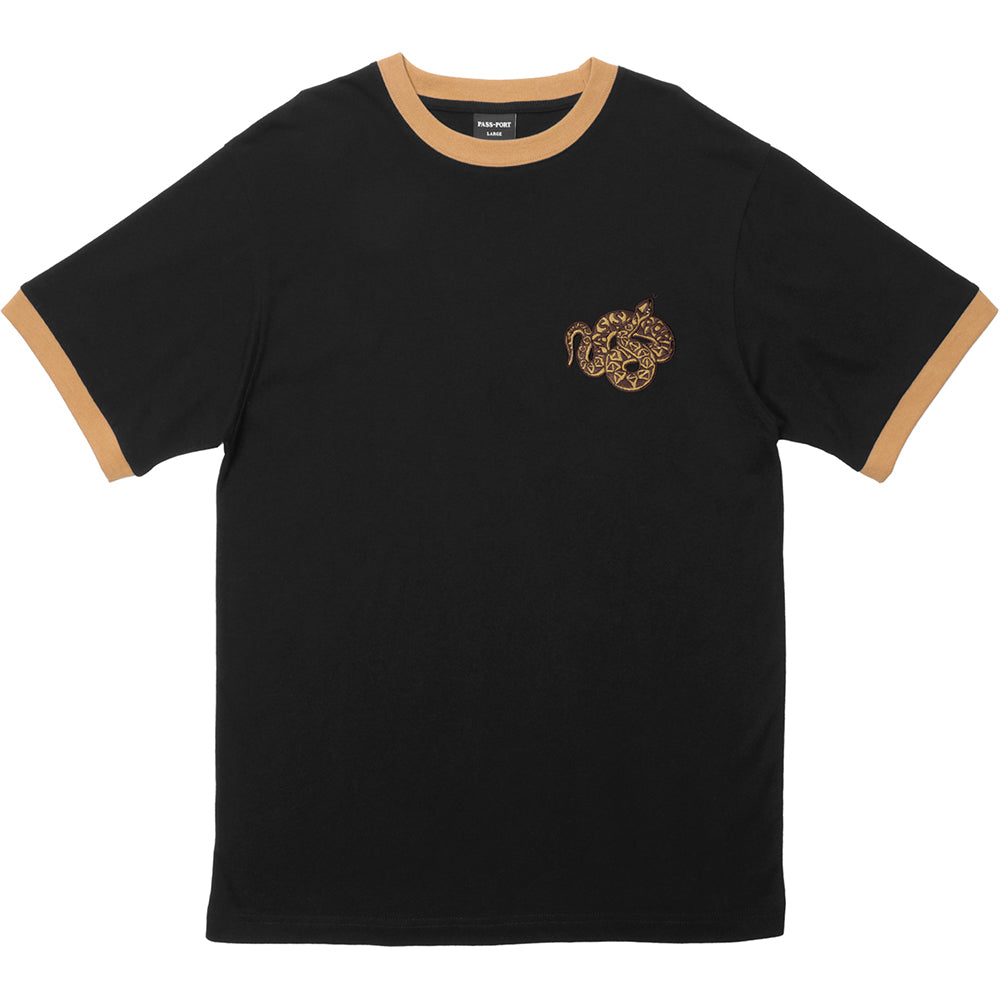 Pass~Port Coiled Tee Black