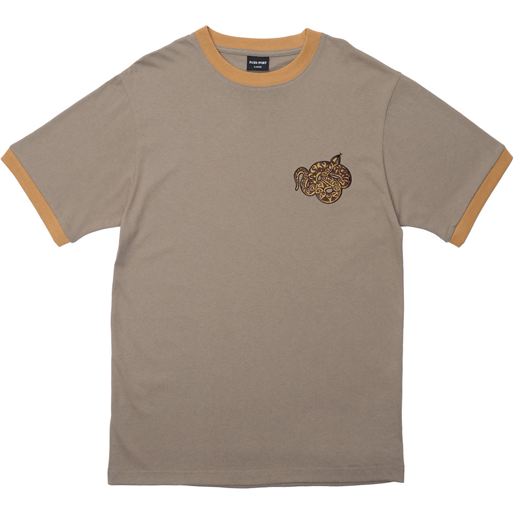 Pass~Port Coiled Tee Khaki