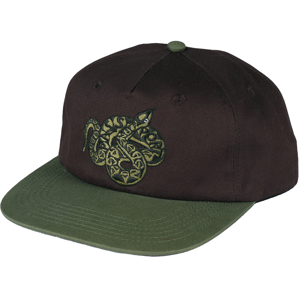 Pass~Port Coiled Workers Cap Military Green/Chocolate