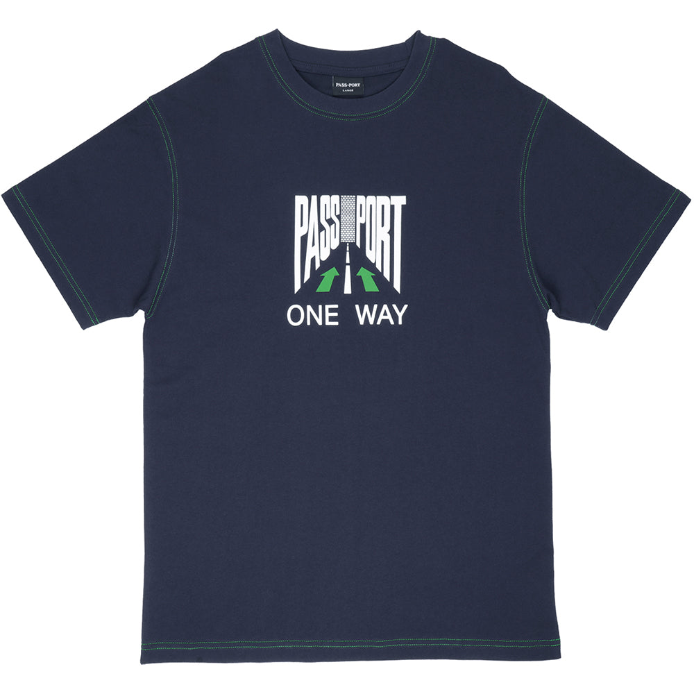 Pass~Port One Way Tee Navy