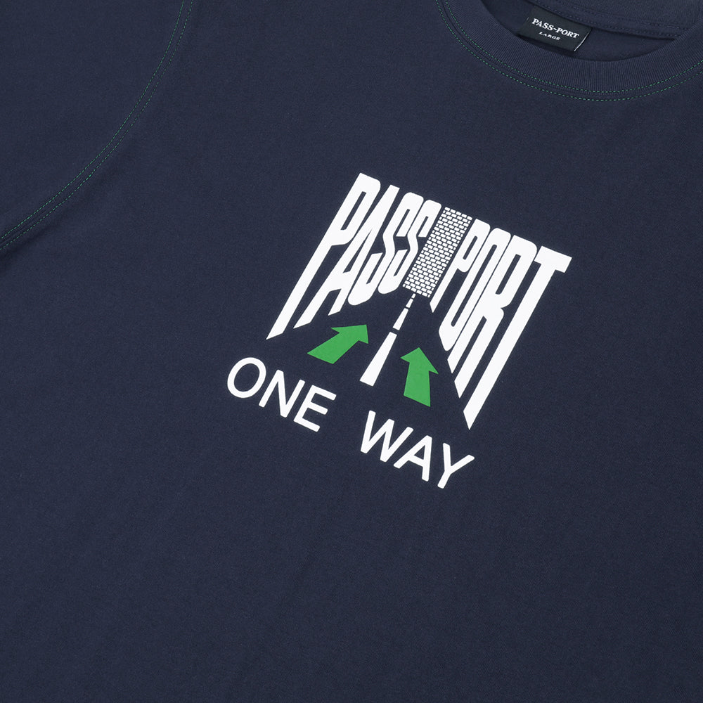 Pass~Port One Way Tee Navy