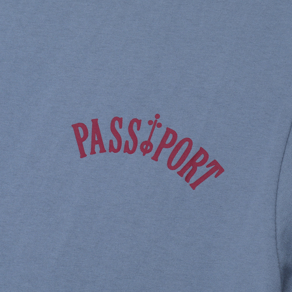 Pass~Port Sophomore Tee Washed Out Blue