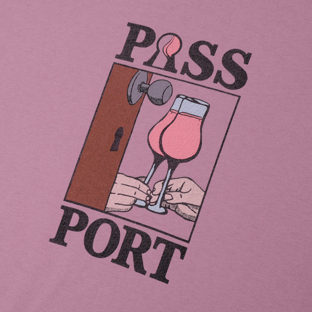 Pass~Port What U Think U Saw Tee Washed Berry