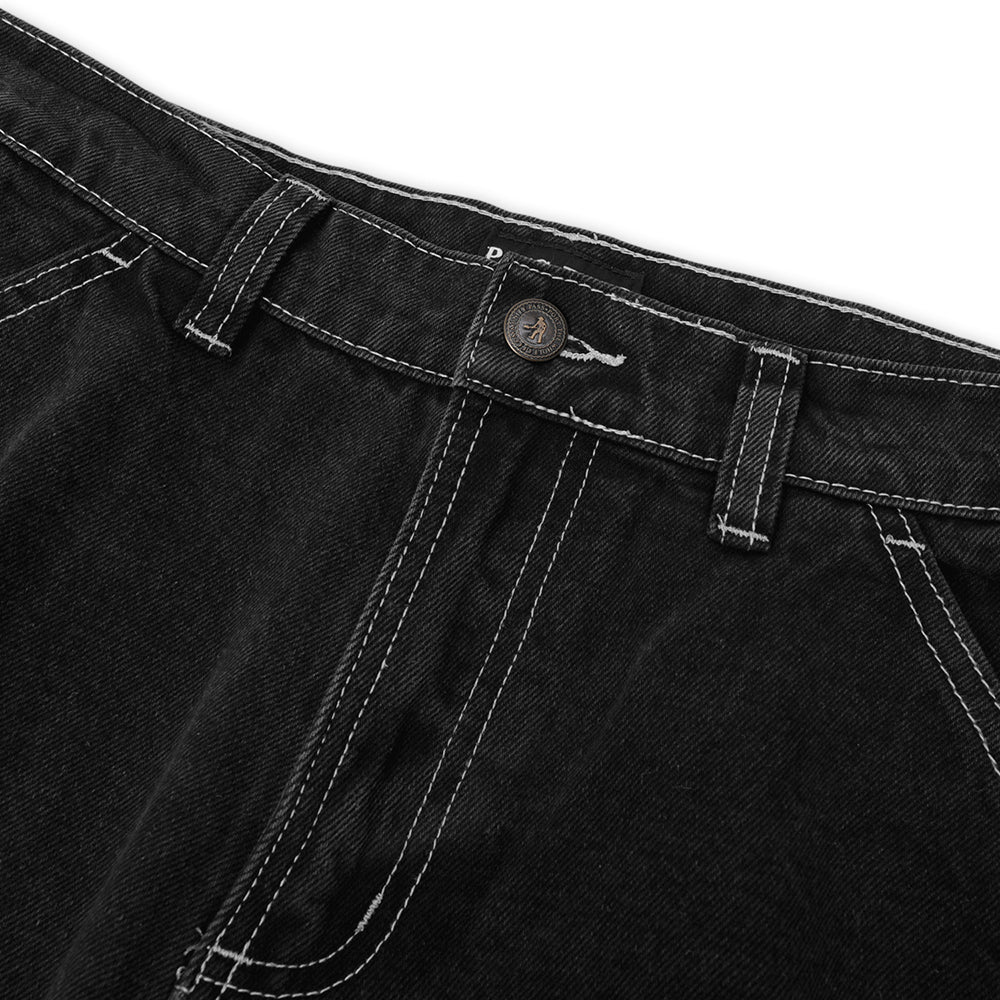 Pass~Port Workers Club Jean Shorts Faded Wash Black