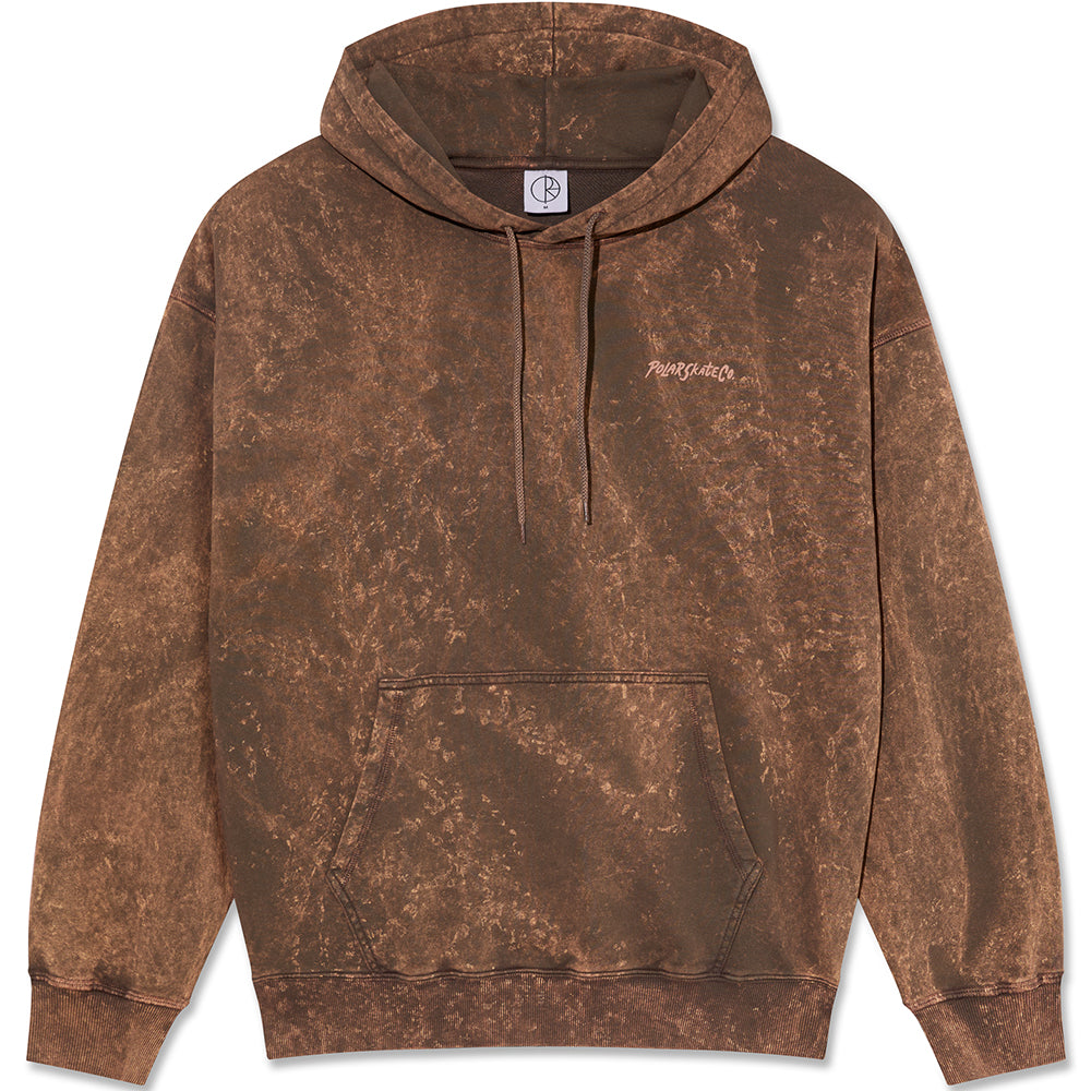 Polar Skate Co Acid Frank Surf Logo Hoodie Brown