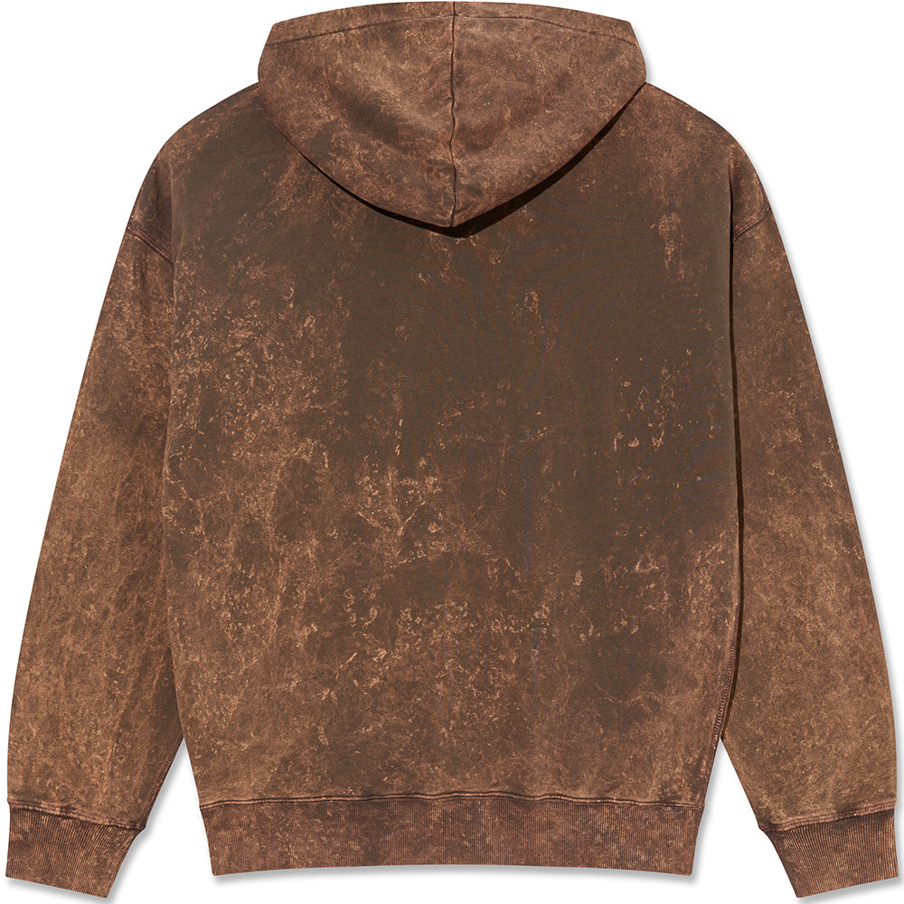 Polar Skate Co Acid Frank Surf Logo Hoodie Brown