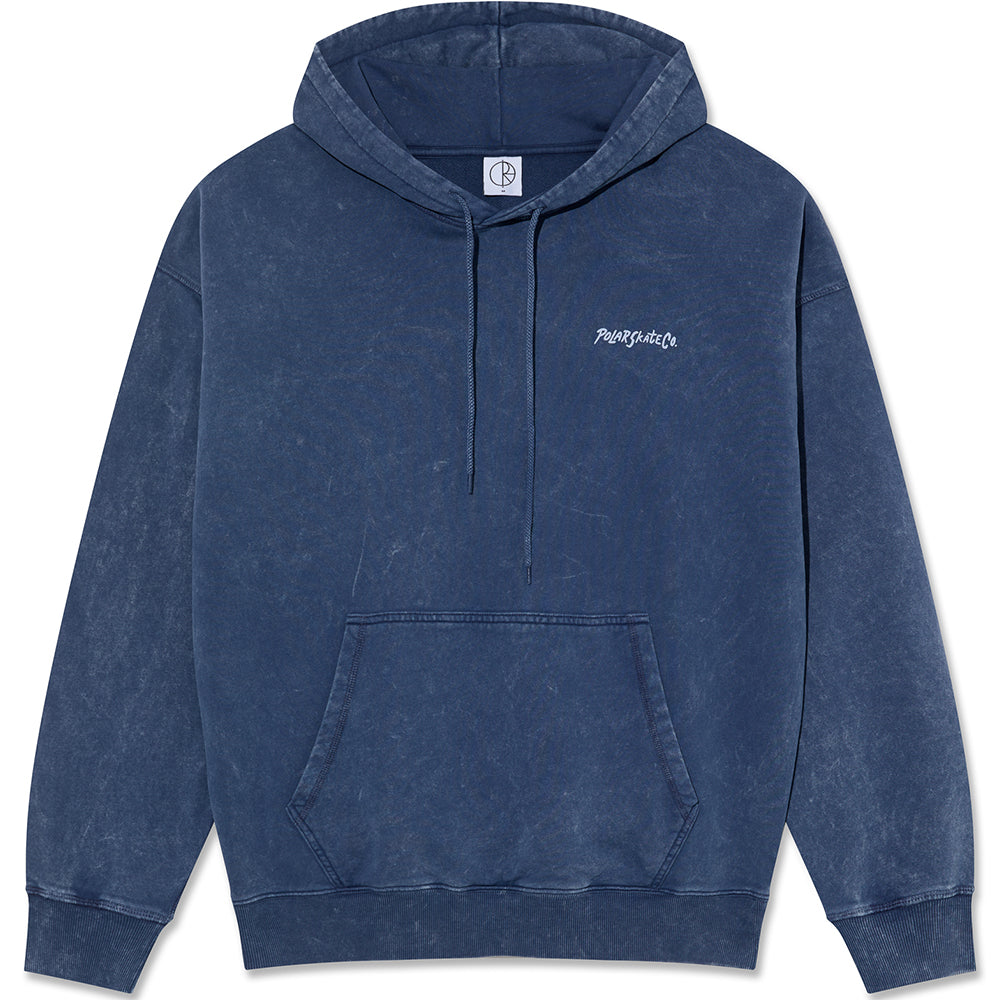 Polar Skate Co Acid Frank Surf Logo Hoodie Dark Blue