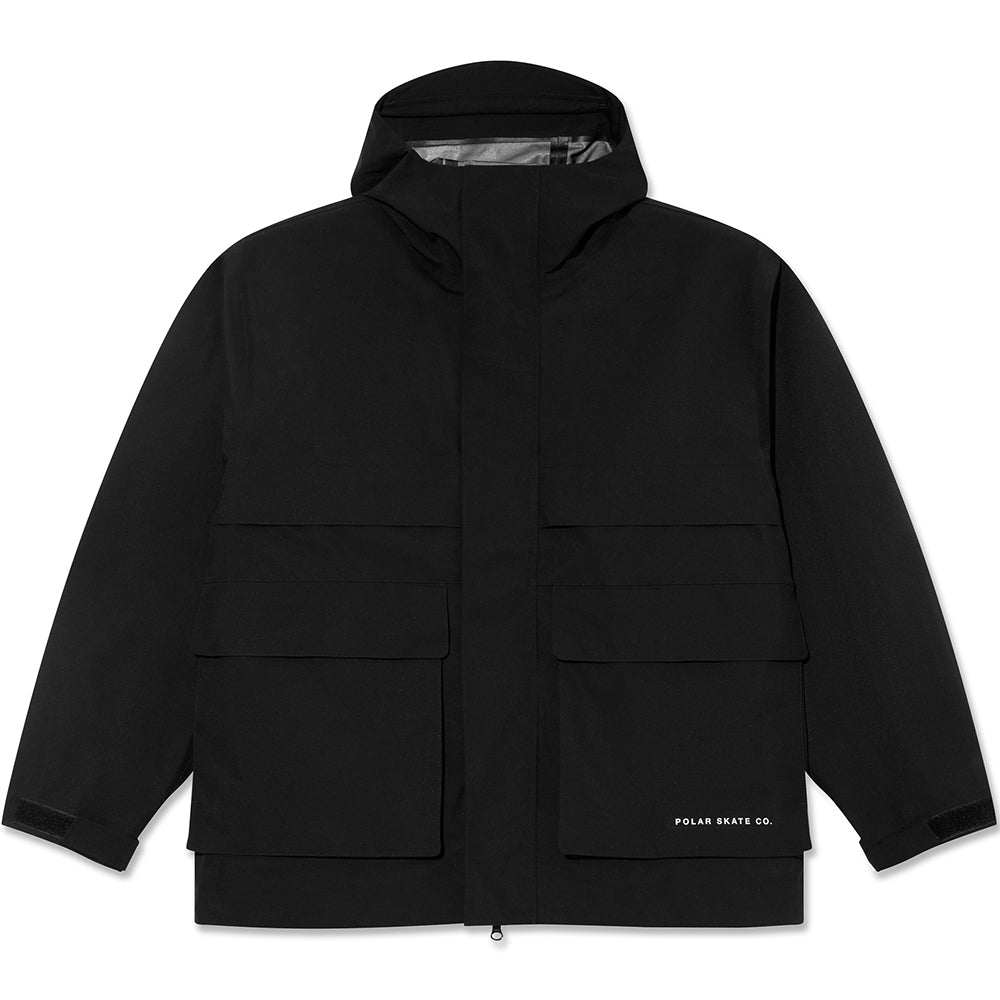 Polar Skate Co Cargo Shell Jacket Black