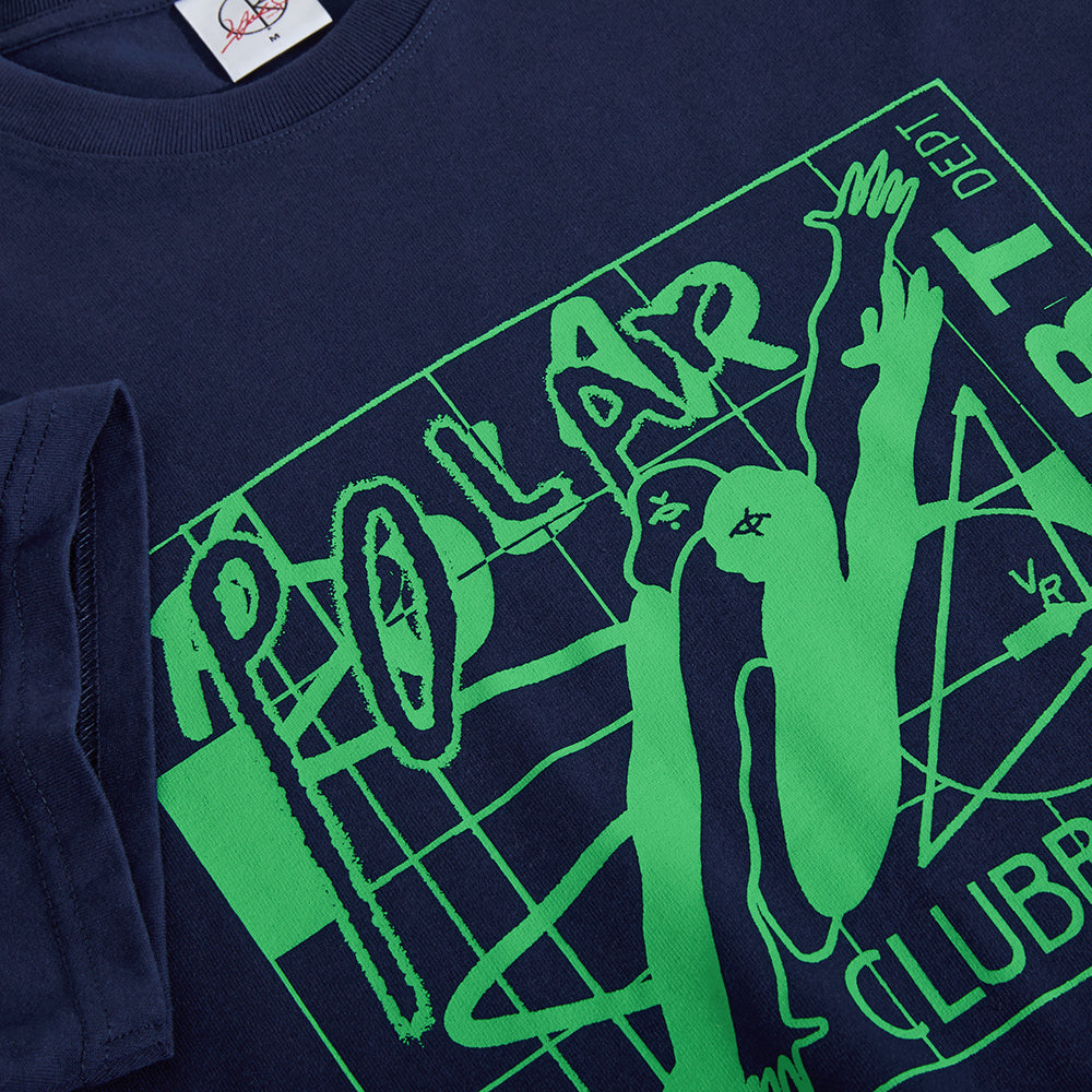 Polar Skate Co Clubb Inc Tee Dark Blue