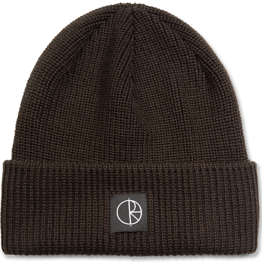 Polar Skate Co Double Fold Merino Beanie Brown