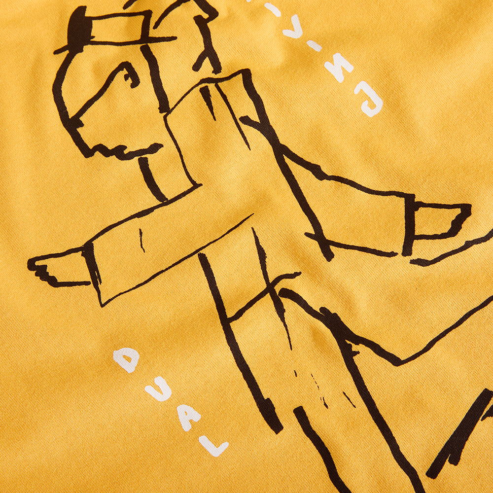 Polar Skate Co Dual Living Tee Yellow