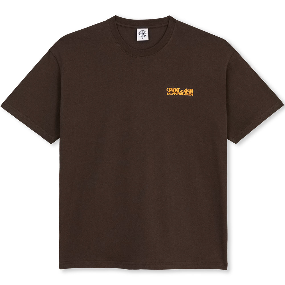 Polar Skate Co Fields Tee Chocolate