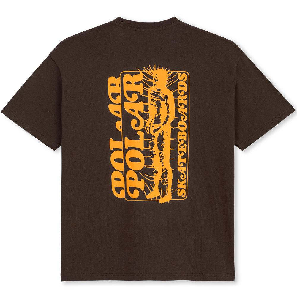 Polar Skate Co Fields Tee Chocolate