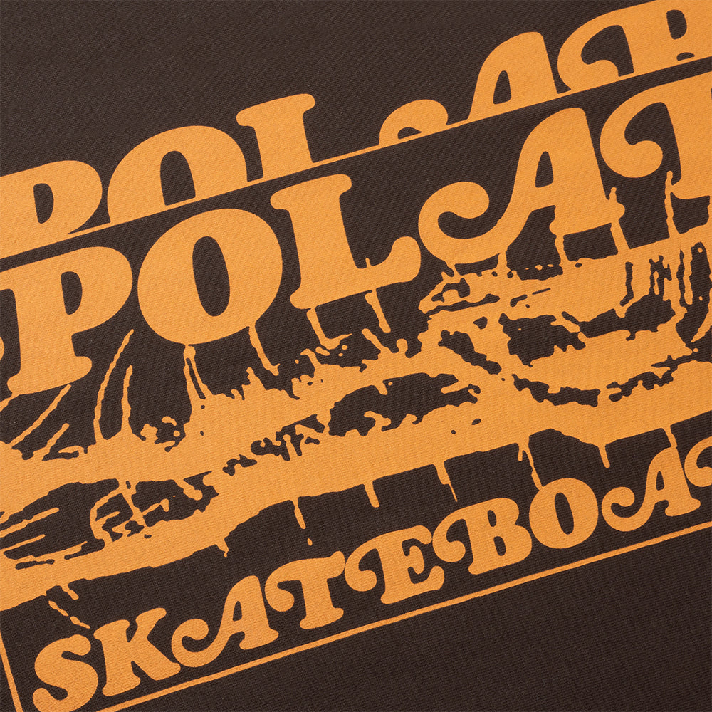 Polar Skate Co Fields Tee Chocolate