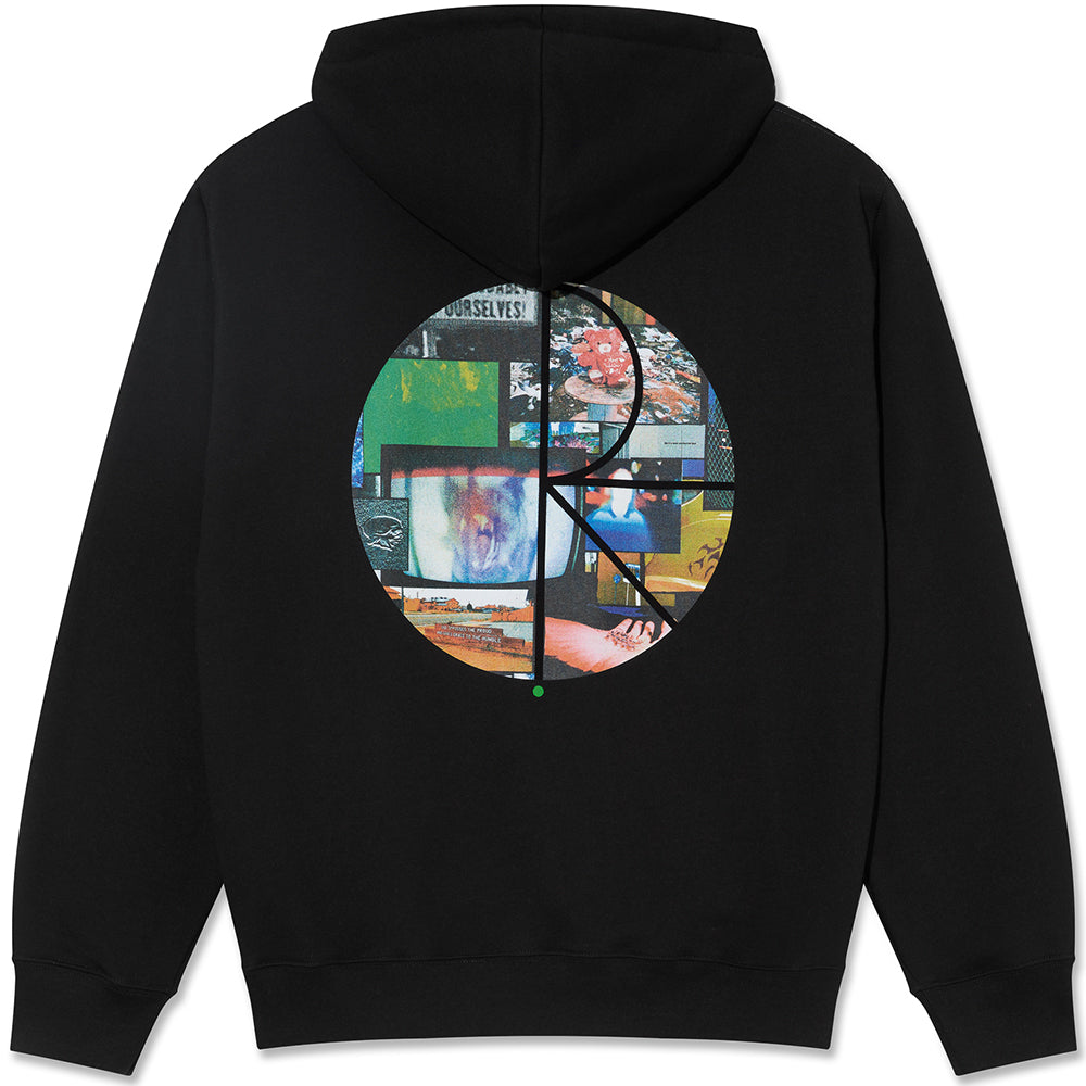 Polar Skate Co Fill Logo Ourselves Collage Dave Hoodie Black