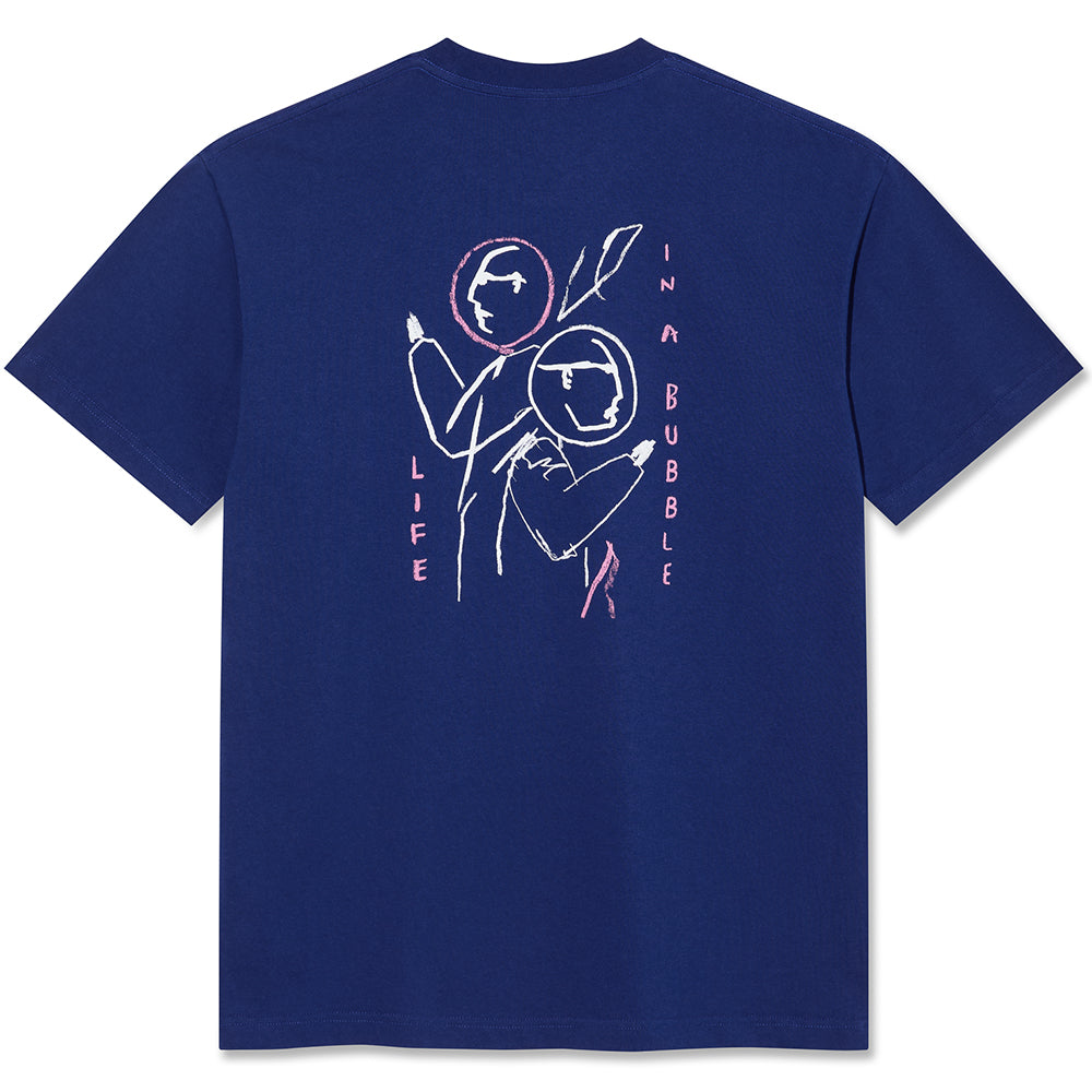 Polar Skate Co Life in a Bubble Tee Deep Royal Blue