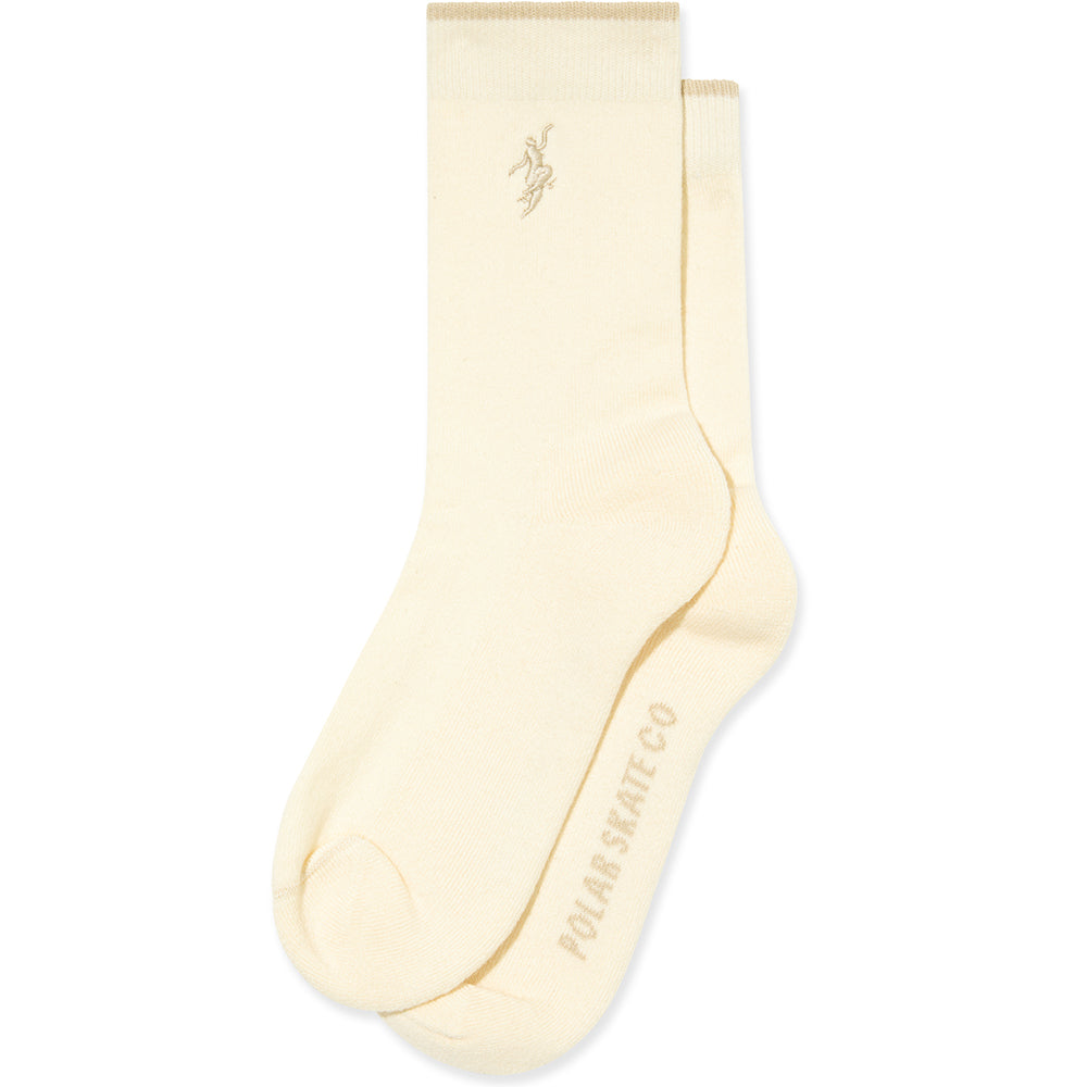 Polar Skate Co No Complies Forever Business Socks Cloud White