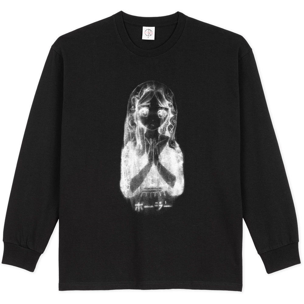 Polar Skate Co Saint Kawaii Long Sleeve Tee Black