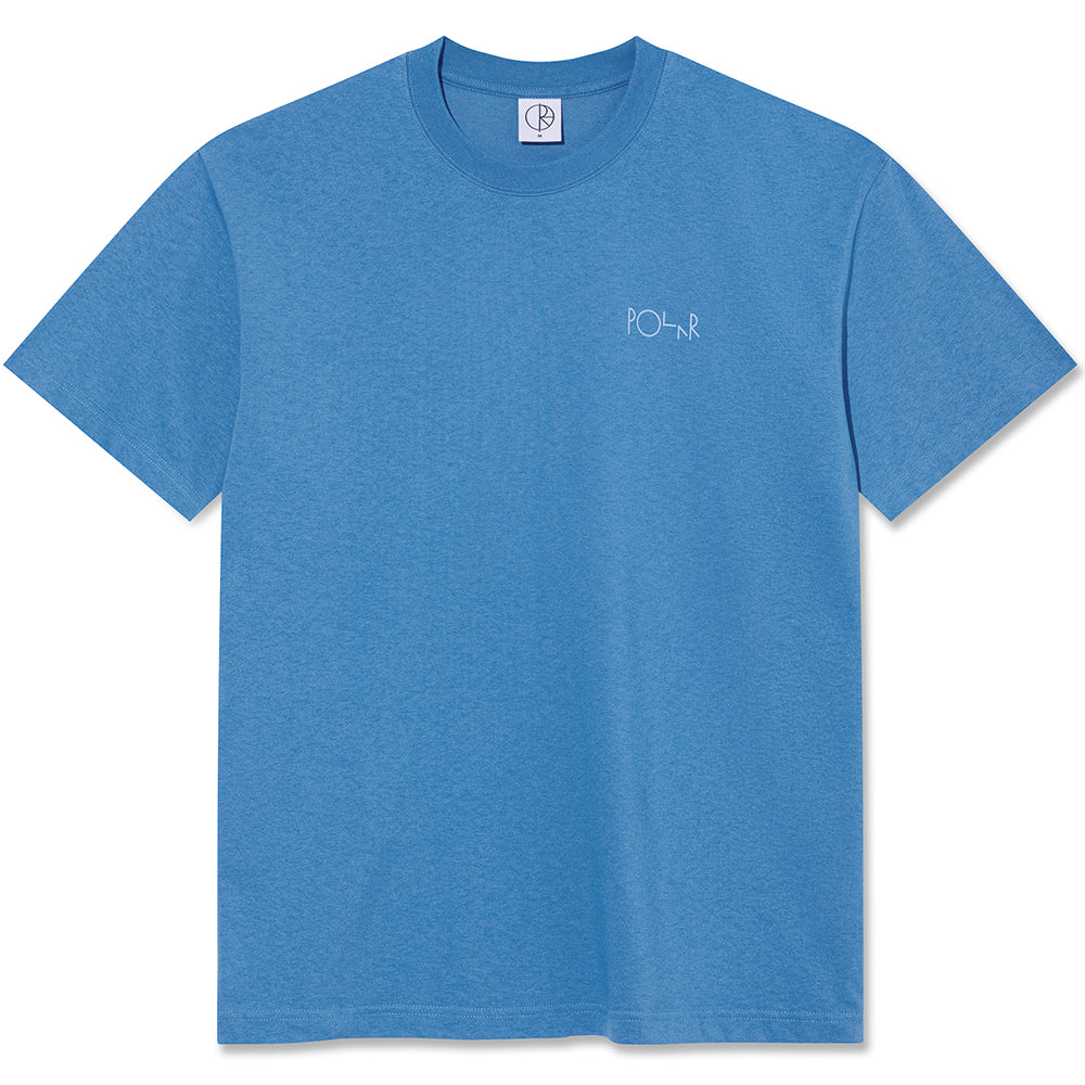 Polar Skate Co Stroke Logo Contrast Tee French Blue