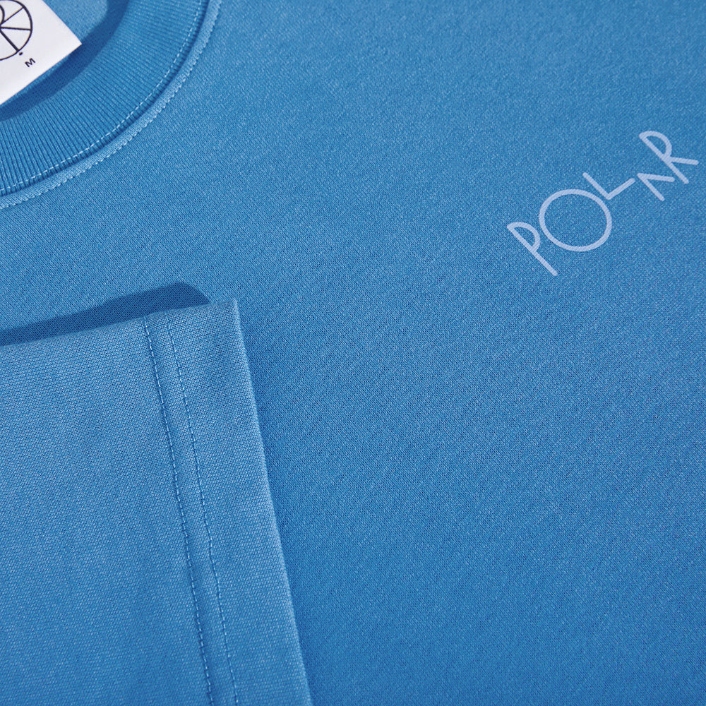 Polar Skate Co Stroke Logo Contrast Tee French Blue