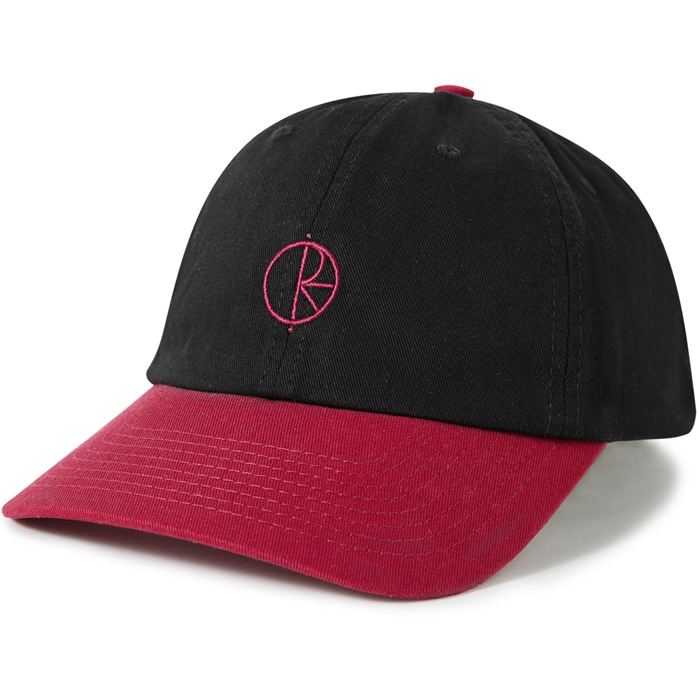 Polar Skate Co Stroke Logo Sai Cap Black/Redcurrant