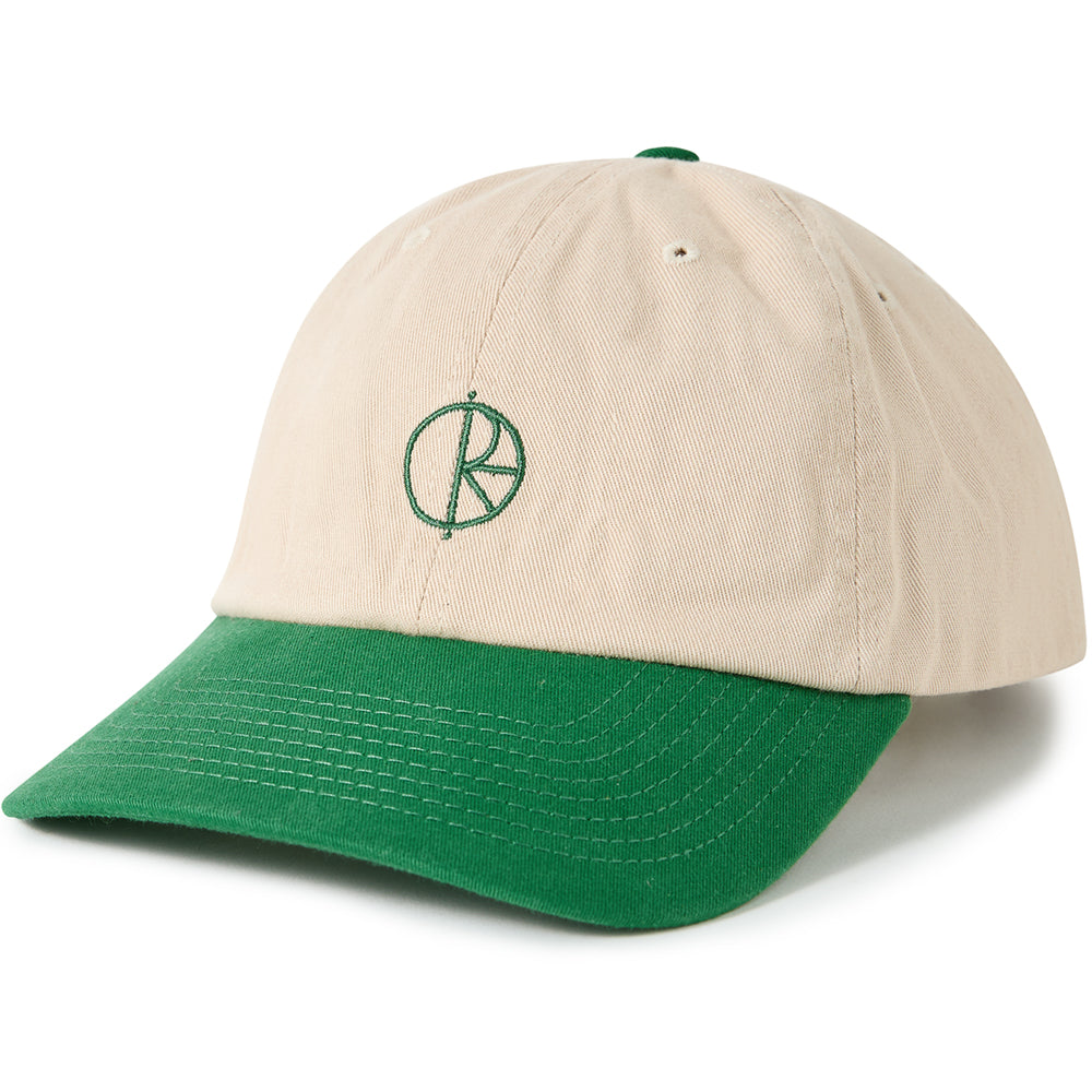 Polar Skate Co Stroke Logo Sai Cap Ecru/Green